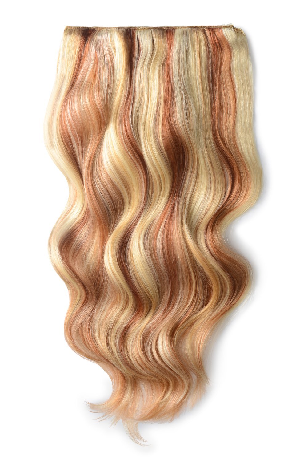 Ombre 2ton 613 Blonde Clips in Hair Weft Human Hair Extensions 