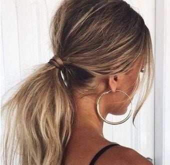 Hair Wrapped Around Ponytail 