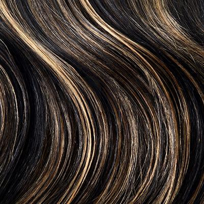 Off Black/Strawberry Blonde Mix Hair Extensions (#1B/27)