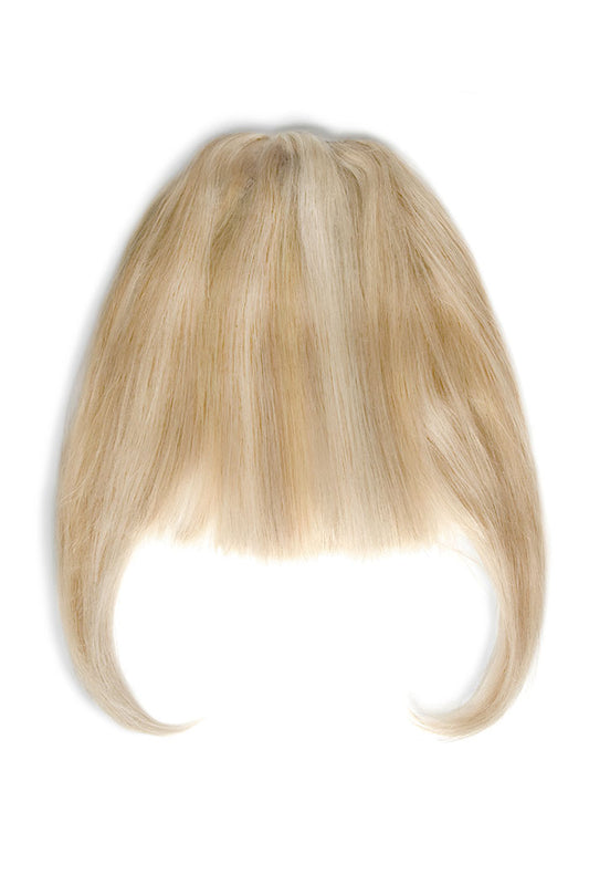 Clip in /on Human Hair Fringe / Bangs - Barbie Blonde (#16/60)