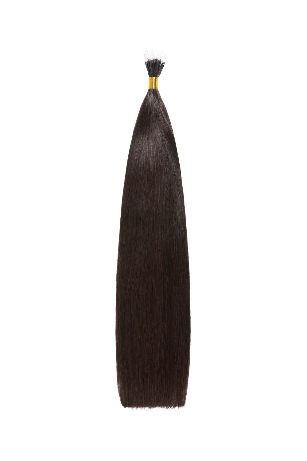 Darkest Brown (#2) Remy Royale Nano Bond Hair Extensions