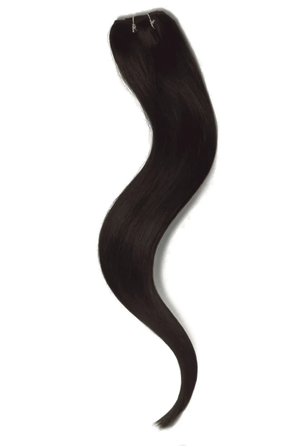 Darkest Brown Clip In Volumizer Hair Extensions: Full Extension