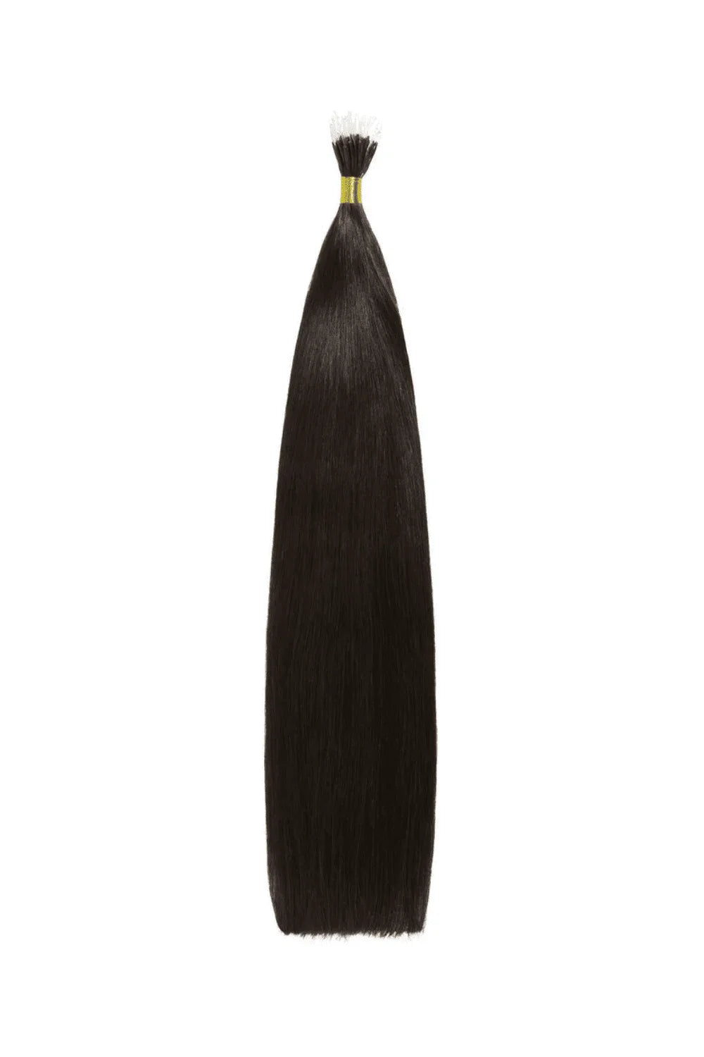 Darkest Brown Nano Bonds Hair Extensions: Full Extension