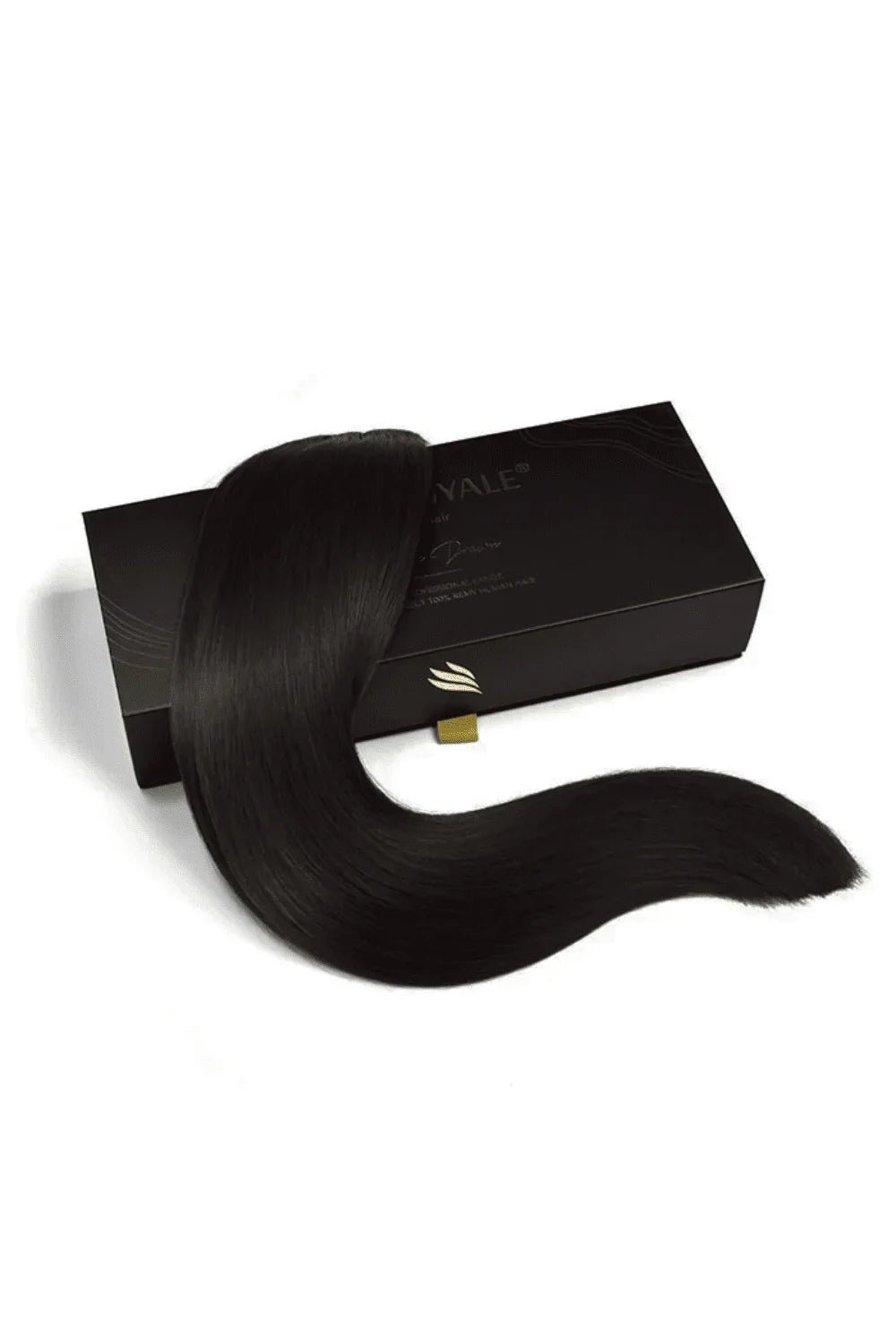 Darkest Brown Weft Hair Extensions Weave: Extension and box