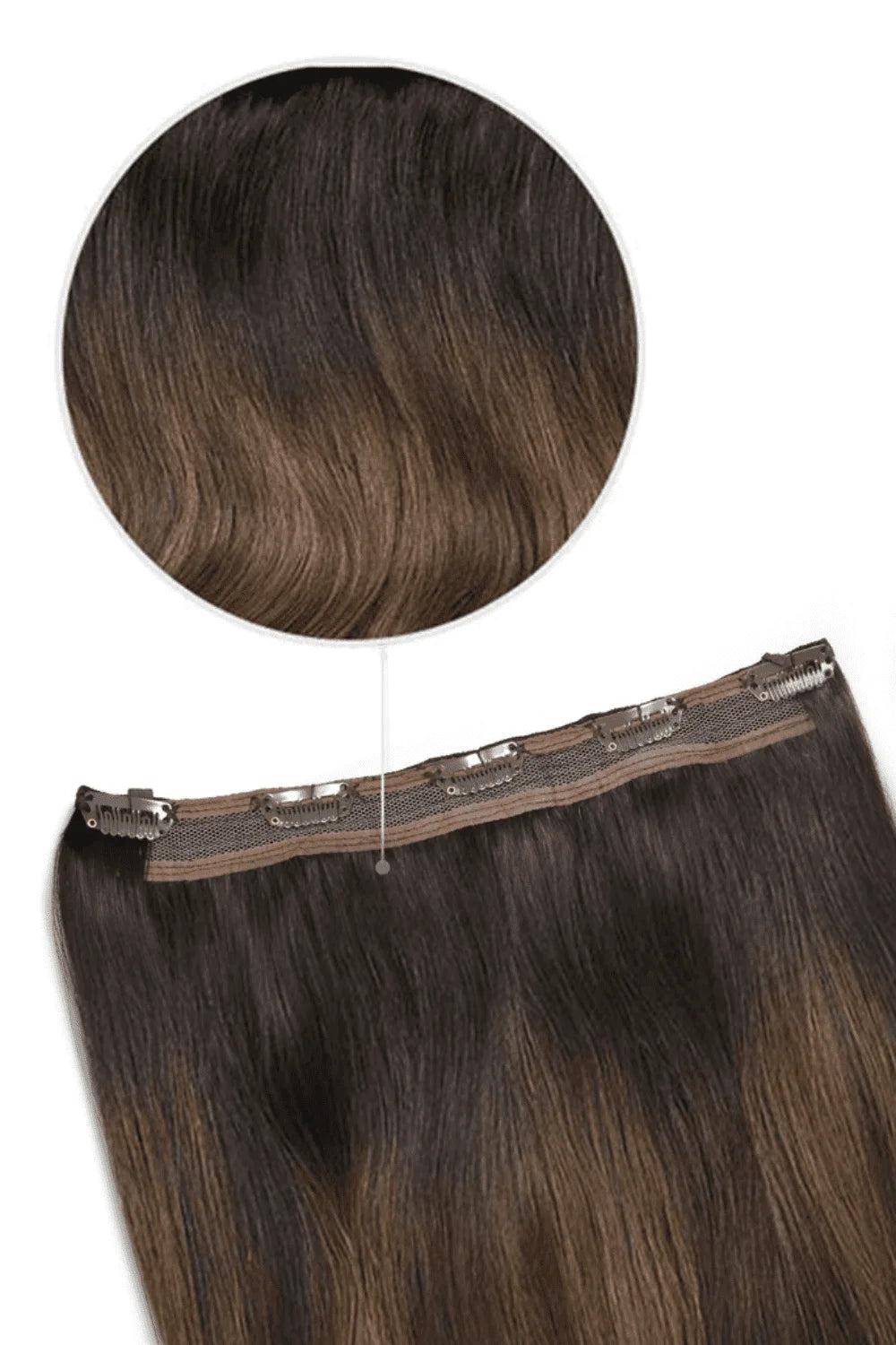 espresso melt balayage quad weft pieces hair extension