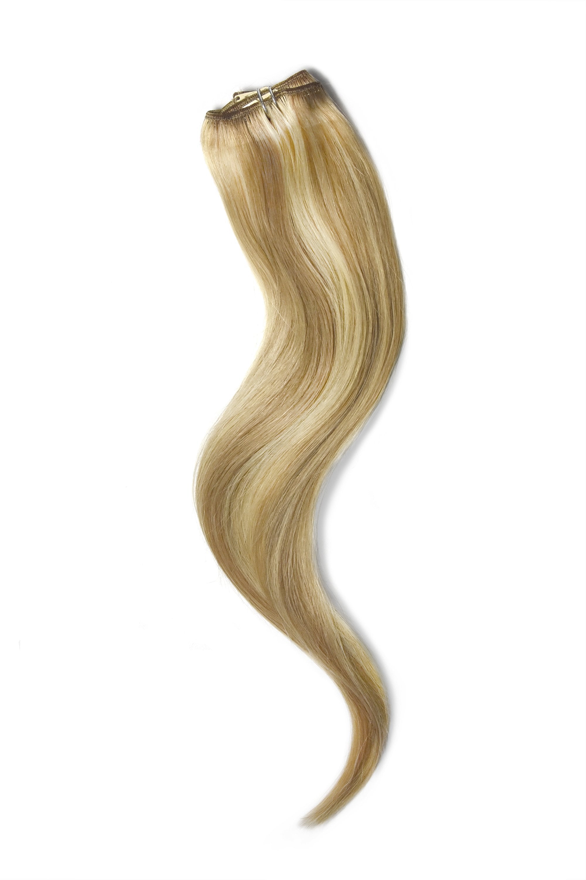 One Piece Top up Remy Clip in Human Hair Extensions Peaches Cream 27 613