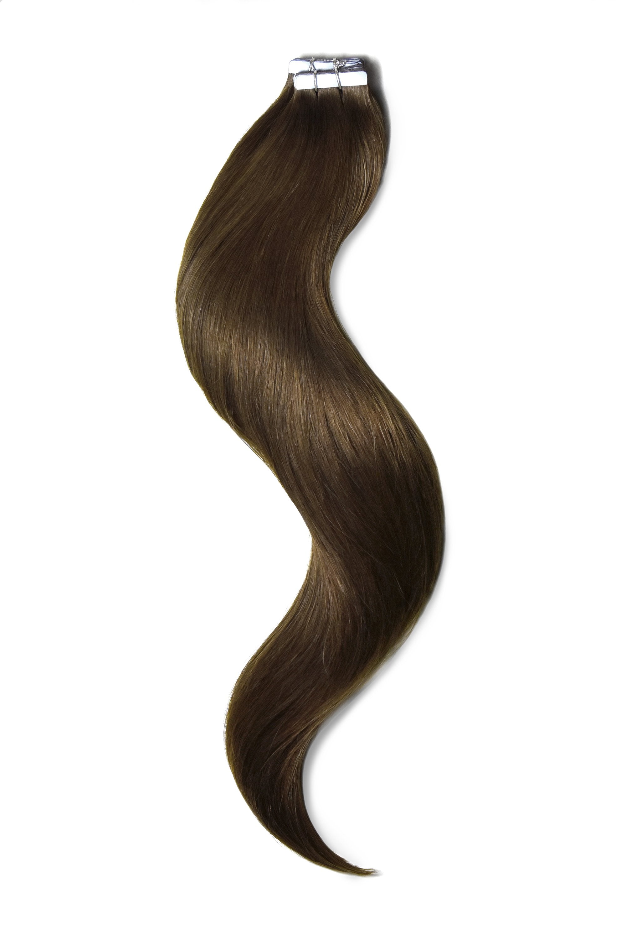 Mousey Brown (No. 6B) hair extensions. Clip in and bonded